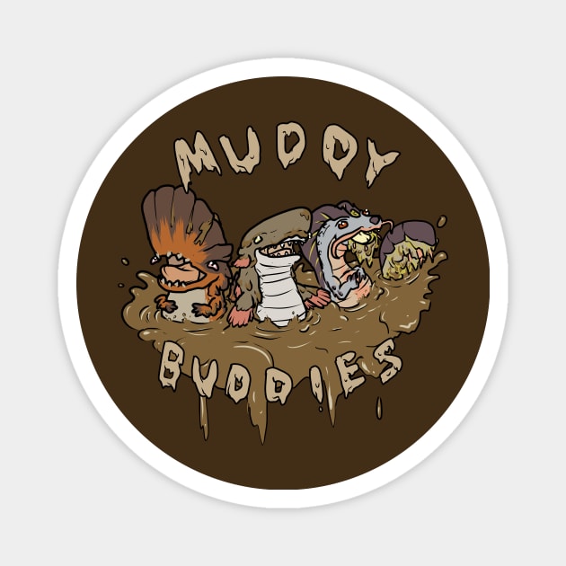 Muddy Buddies Magnet by Fudepwee